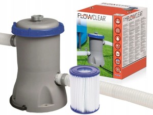 Pompa z filtrem Bestway Bestway 58383 2000l/h pompa,filtr,uszczelka,węże 3m,sitka-grzybki,klamry zestaw MAX11W1
