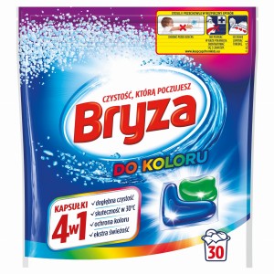 Bryza 4w1 Kapsułki do prania do koloru 600 g (30 prań)