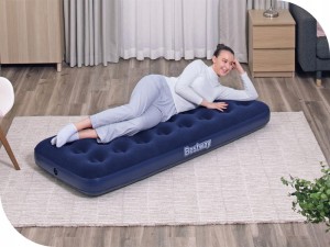 Materac jednoosobowy Bestway 185 x 76 x 22 cm odcienie niebieskiego