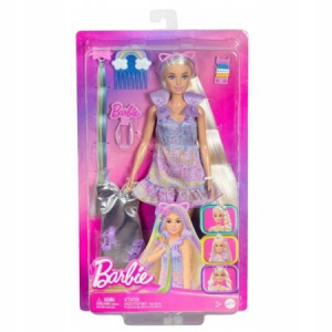 BARBIE ZABAWA WŁOSAMI lalka Barbie Fryzjerka + akcesoria 2 sukienki JCT72